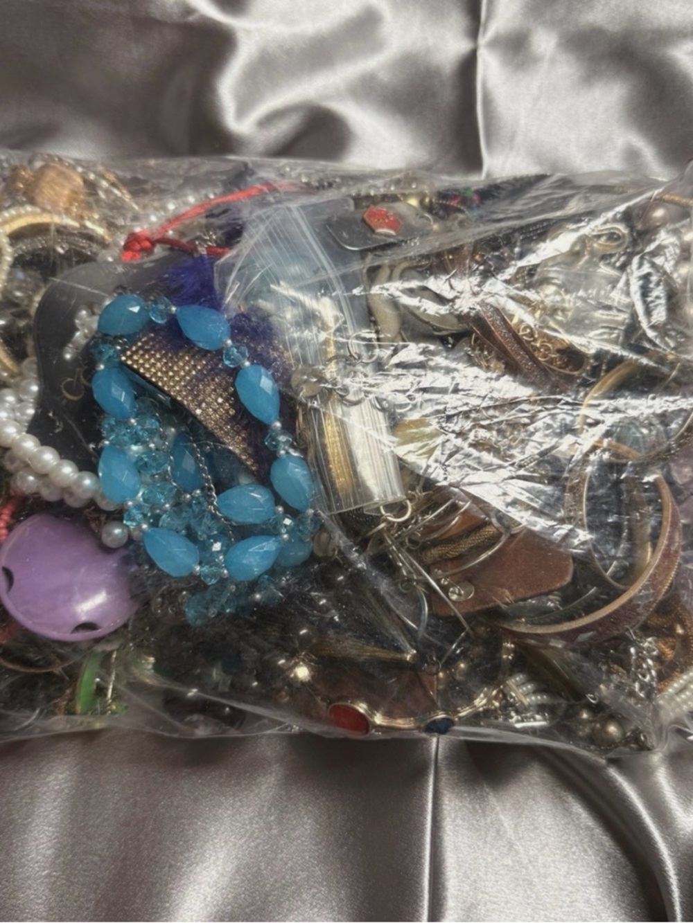 6.6.3 lbs. Mixed Vintage & Modern Jewelry Bag for Wear, Craft, & Repair